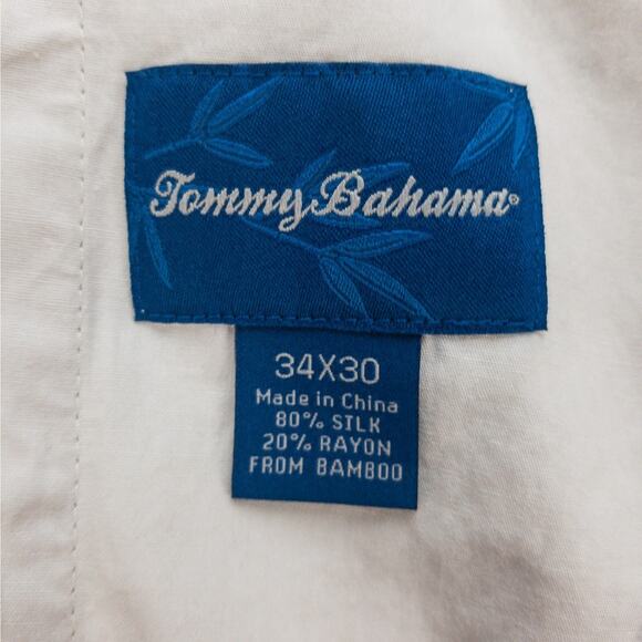 Banana Republic Pleated Silk Blend Pants Men’s 34 Tan Relaxed Fit Straight Leg - Picture 3 of 13